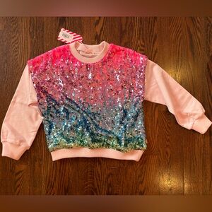 Sparkling Pink and Blue Sequin Kids Costume